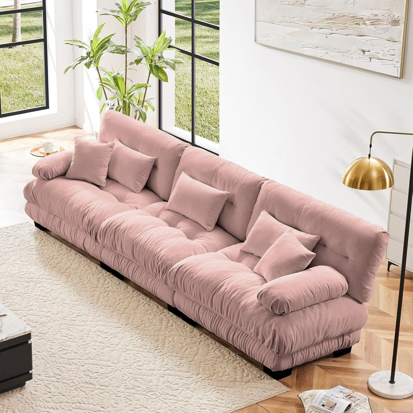 Cloud Sofa - Modular Sectional Couch with Plush Velvet & Deep Seats