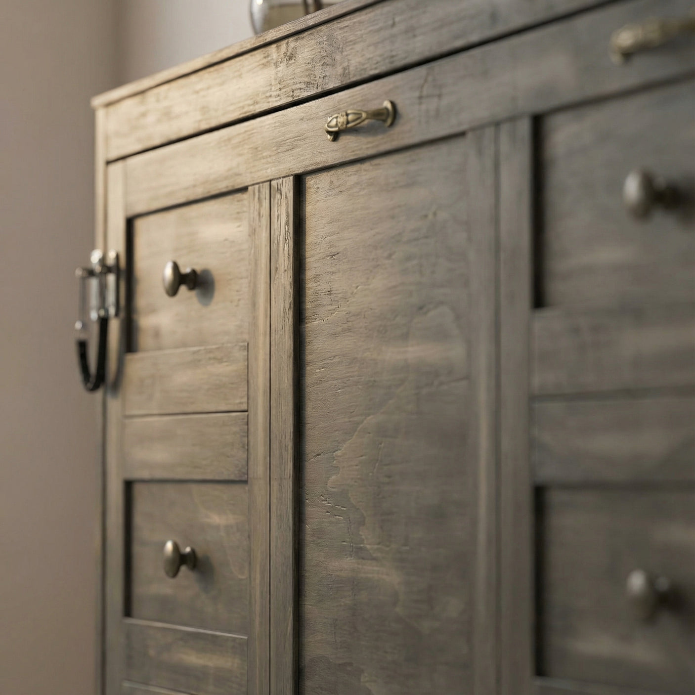 Twin Size Murphy Bed with LED Lights, Foldable Wall Bed Frame