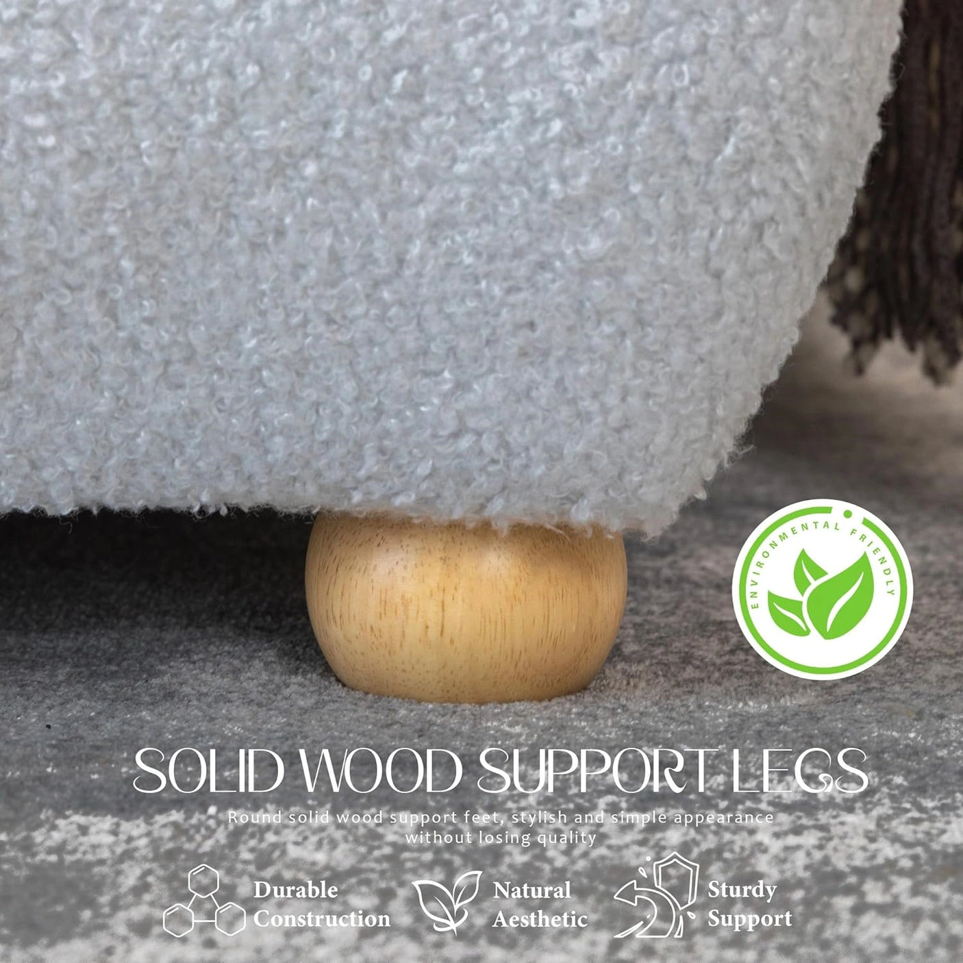 Modern Boucle "Cloud" Platform Bed Frame – Soft-Touch & Secure Support