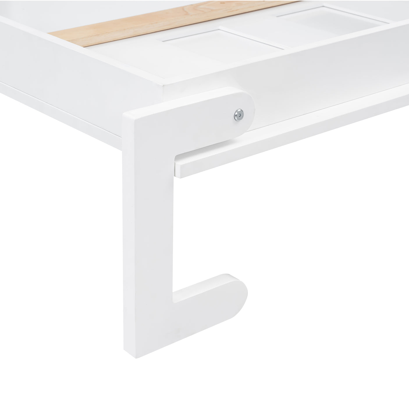 Twin Size Murphy Bed with LED Lights, Foldable Wall Bed Frame