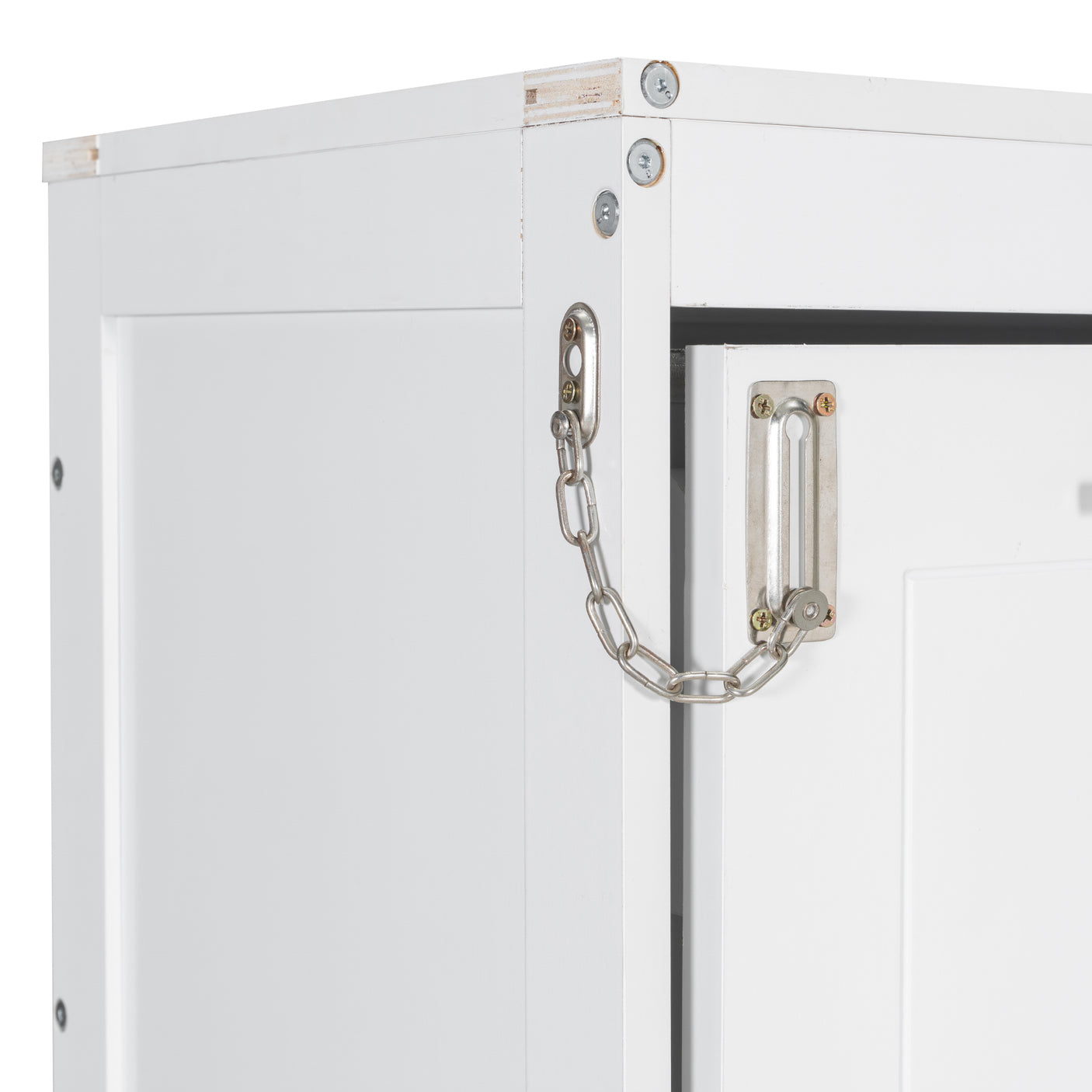 66.5"H Horizontal Murphy Cabinet Bed with Folding Sofa