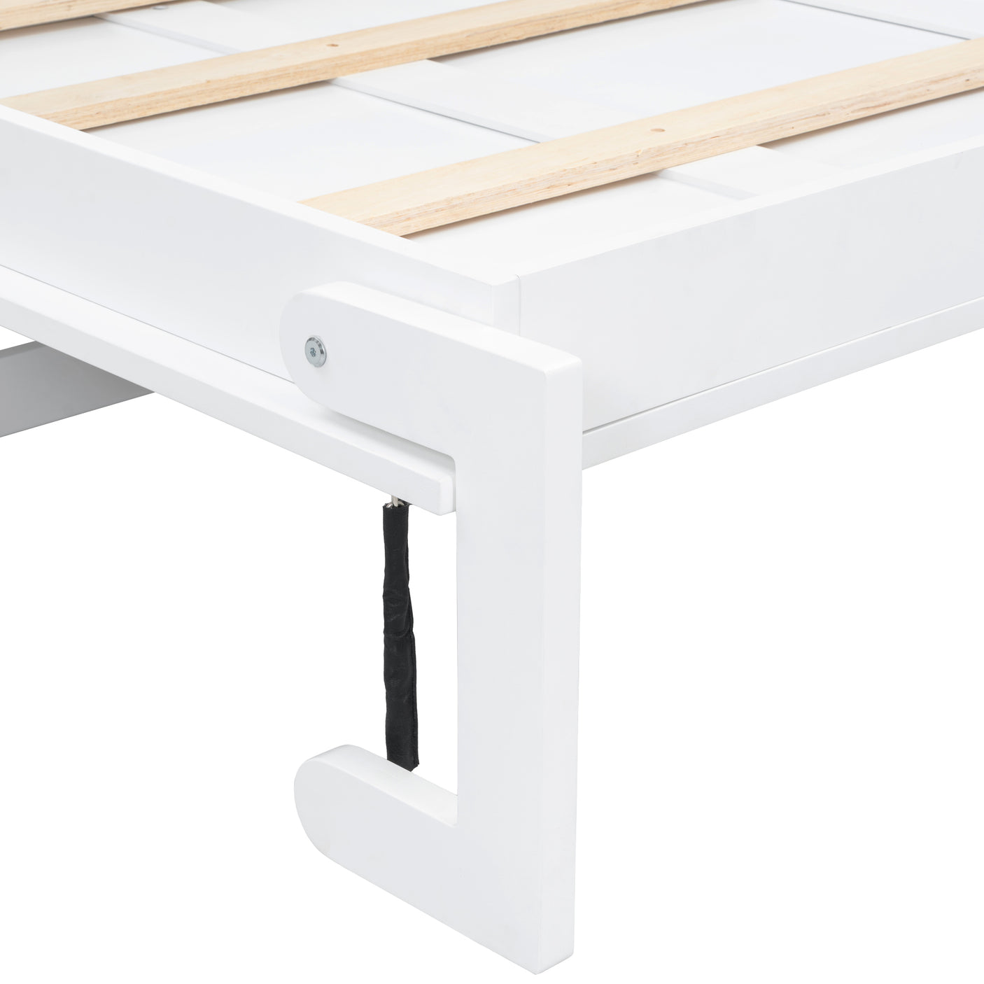 Twin Size Murphy Bed with Charging Station and Drawer