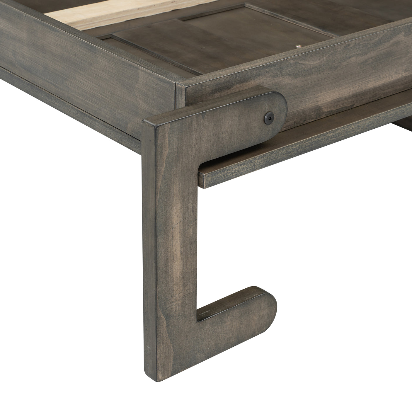 Twin Size Murphy Bed with LED Lights, Foldable Wall Bed Frame