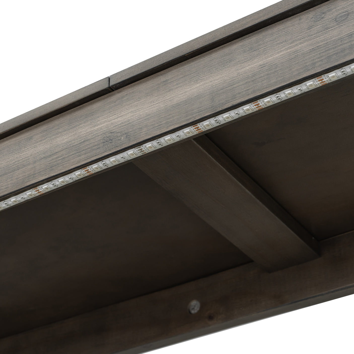 Twin Size Murphy Bed with LED Lights, Foldable Wall Bed Frame