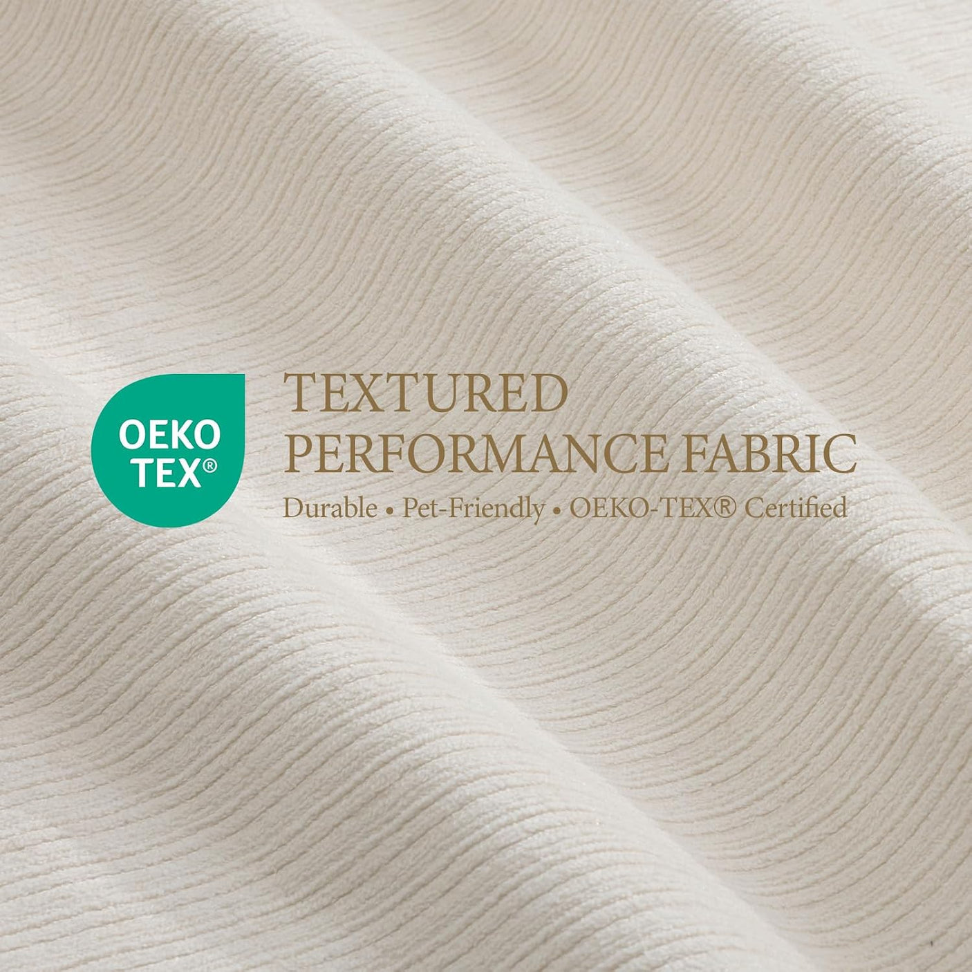 Cloud Bed Frame | Ribbed Chenille Upholstered Bed | 5.9" Padded Headboard – Queen & King