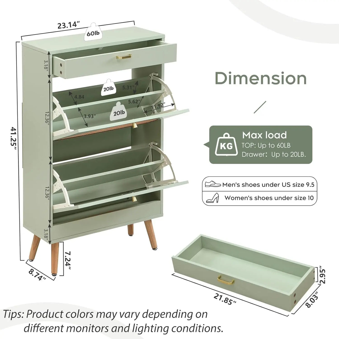 Rattan Entryway Shoe Cabinet – Natural Oak & Hand-Woven Elegance