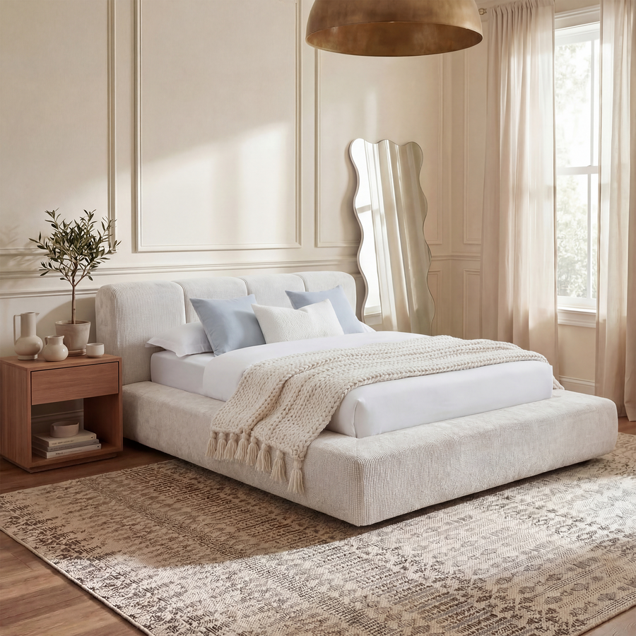 Tool-Free Queen Cloud Bed Frame
