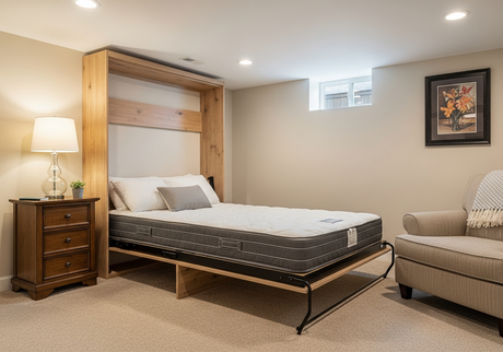 10 Wide Room and Long Wall Optimization with Horizontal Murphy Beds
