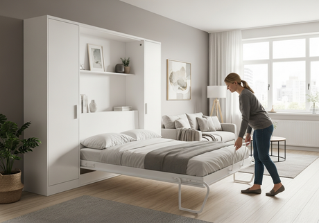 12 Cost-Effective Tight Space Solutions with Horizontal Murphy Beds