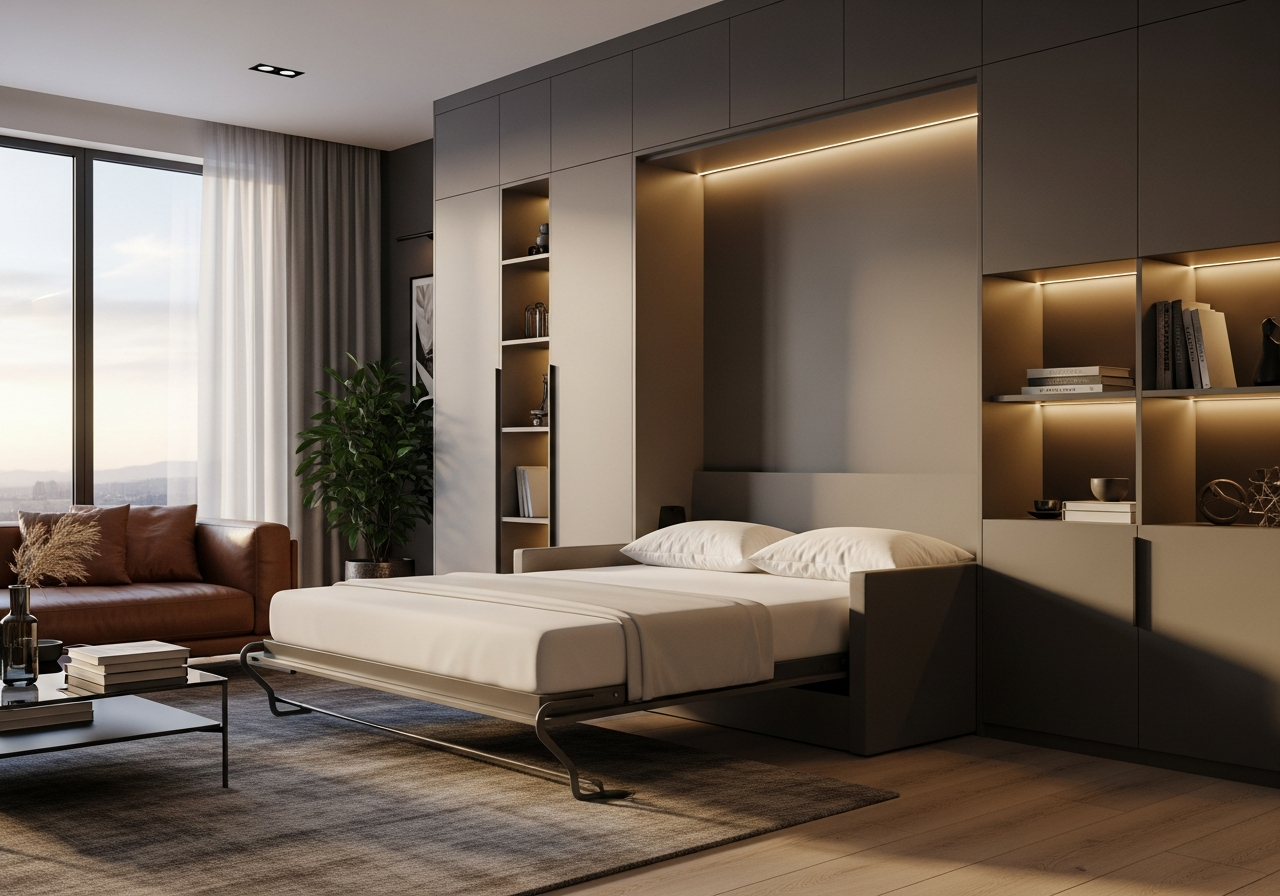 12 Modern Design Styles That Fit a Horizontal Murphy Bed Beautifully