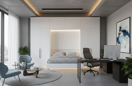 12 Space Optimization Tricks Enhanced by a Horizontal Murphy Bed