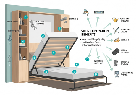 9 Quiet Mechanism Tweaks for Horizontal Murphy Beds