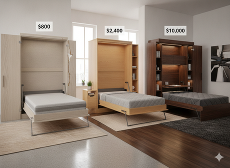 How Much Does a Murphy Bed Really Cost? Why $800, $2,400, and $10,000 Buy Very Different Beds