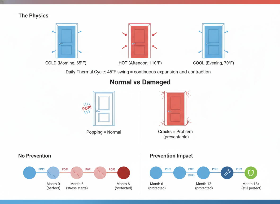 Fiberglass Door Thermal Expansion: Why It Pops, Cracks, and How to Prevent It | Yechen