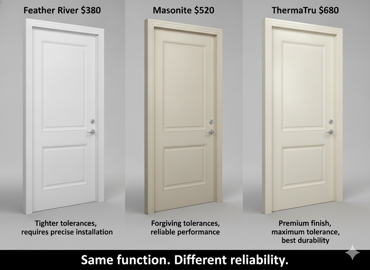 Feather River vs Masonite vs ThermaTru: Best Budget Fiberglass Doors Compared | Yechen