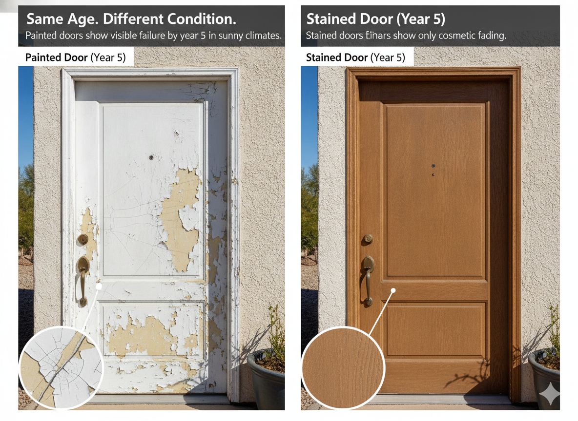 Paint vs Stain on Fiberglass Doors: Which Lasts Longer in Sunny Climates? | Yechen