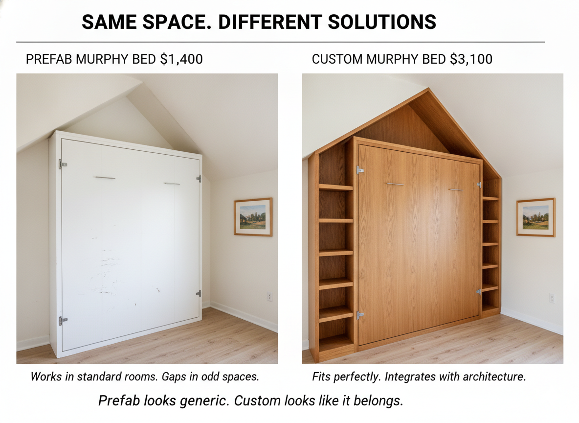 Custom vs Prefab Murphy Beds: When Hiring a Local Cabinet Maker Pays Off | Yechen