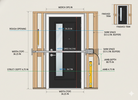 How to Measure Your Entry Door Opening: Complete Guide for Replacement