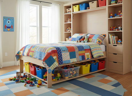 Horizontal Murphy Bed for Kids' Rooms: Safety Features and Model Comparisons