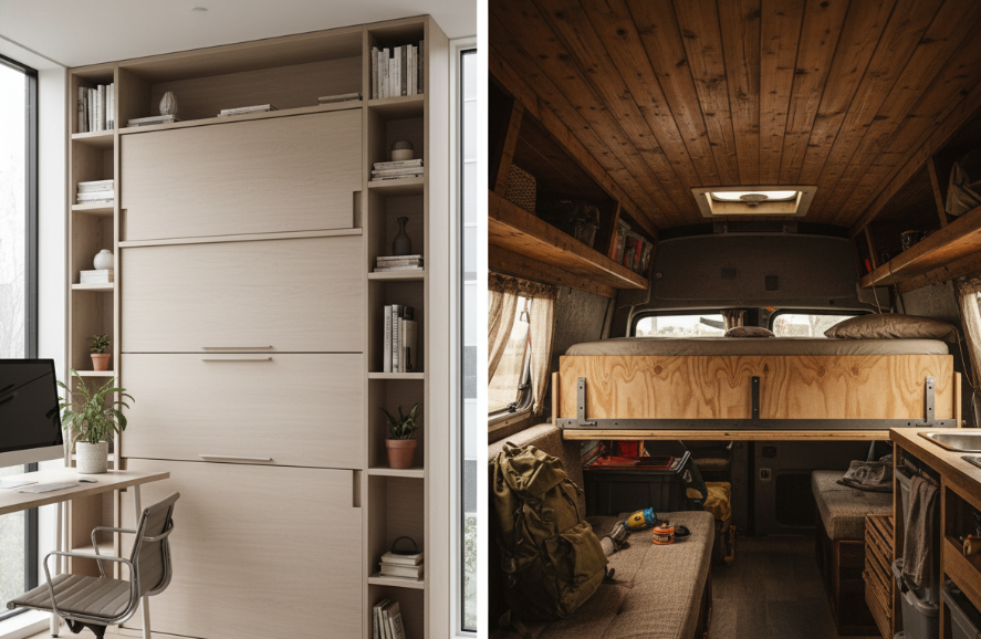 Horizontal Murphy Bed for RVs vs Home Use: Portable Options Explored