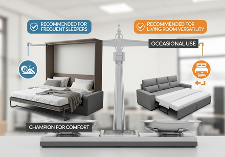 Horizontal Murphy Bed vs Convertible Couch: Nighttime Comfort Battle