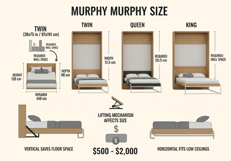 How to Find the Perfect Fit for Your Room: Murphy Bed Size Guide