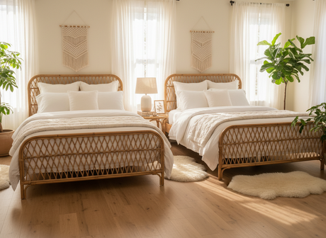 Queen Size Rattan Bed Frame vs King Size: Sizing Up Comfort and Fit