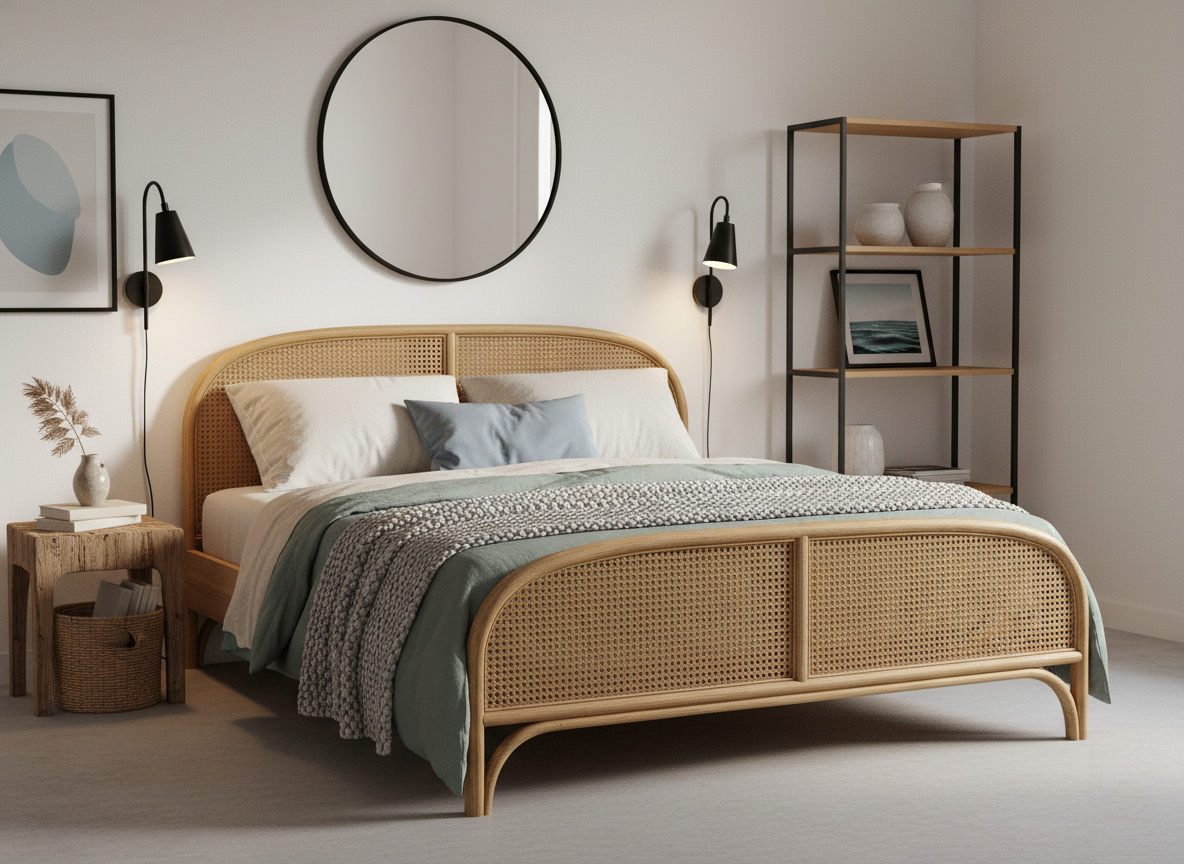 Rattan Bed Frame with White Walls: 5 Styling Approaches That Work | Yechen