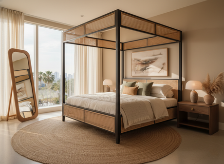 Rattan Bed vs Four-Poster: Classic vs Exotic Appeal