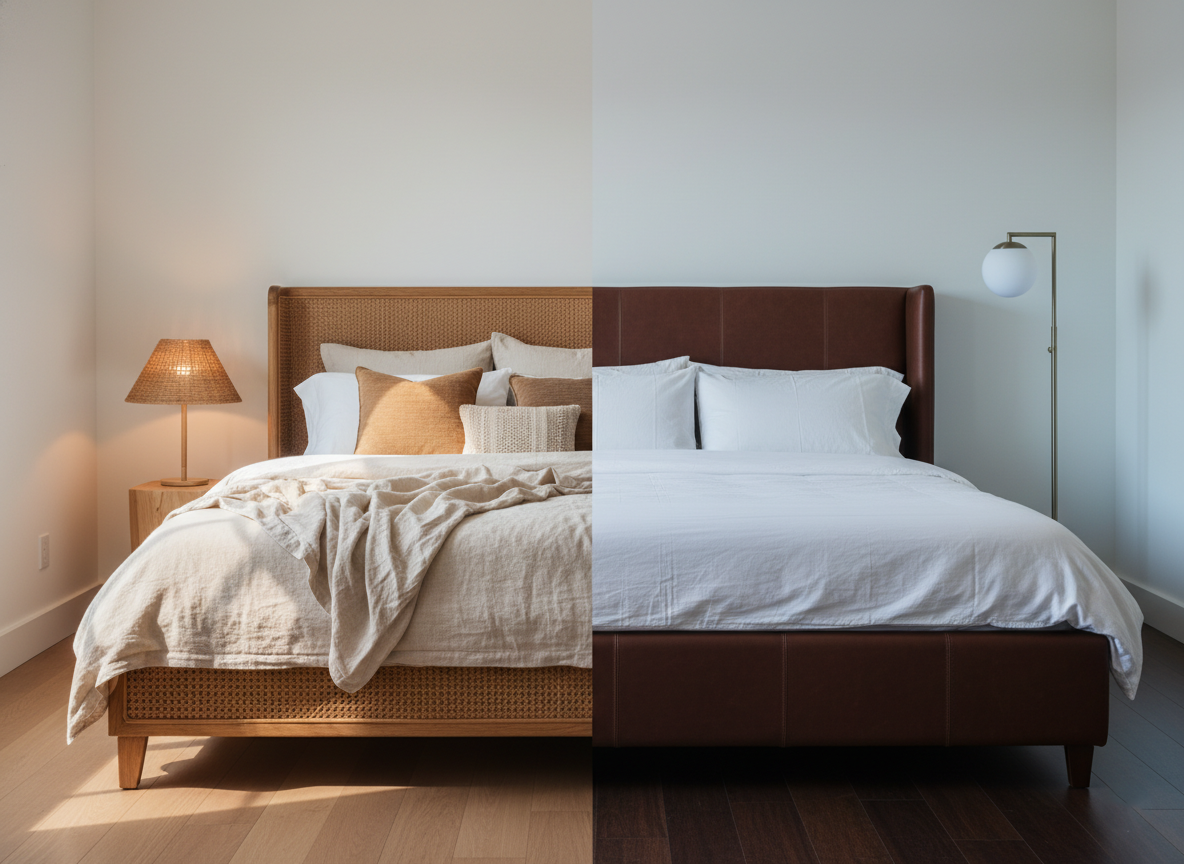 Rattan Bed vs Leather Bed: Maintenance and Style Showdown