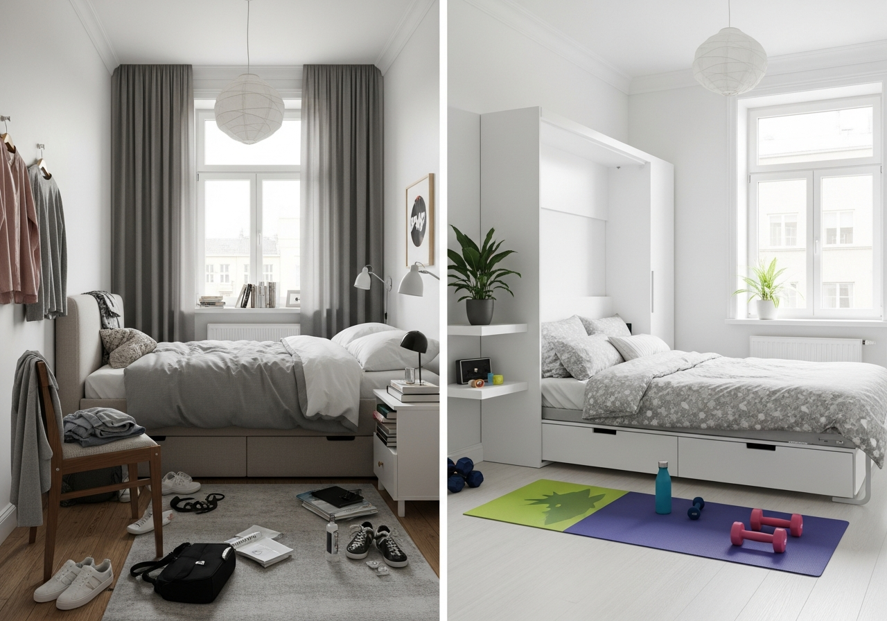 10 Everyday Space Constraints Fixed by a Horizontal Murphy Bed