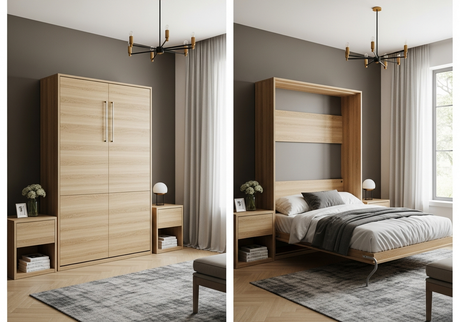 Horizontal Murphy Bed with Mirror vs Plain Panel: Aesthetic Upgrades Compared