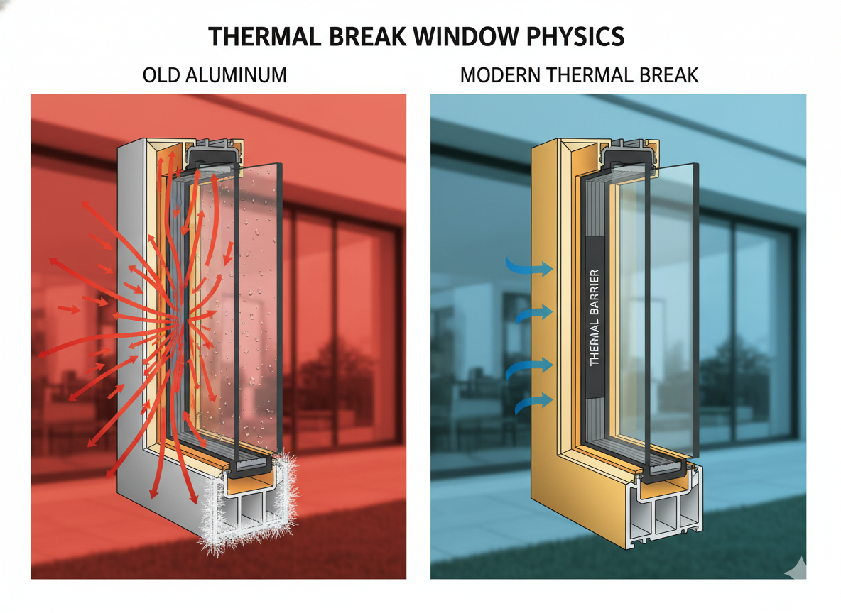 Thermal Breaks and Heat Loss: The Technology That Stops Winter Drafts