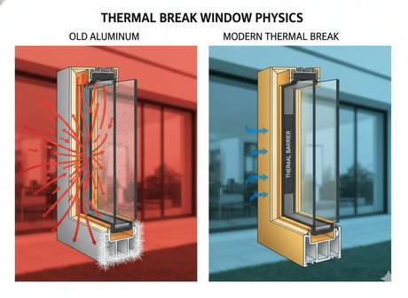 Thermal Breaks and Heat Loss: The Technology That Stops Winter Drafts