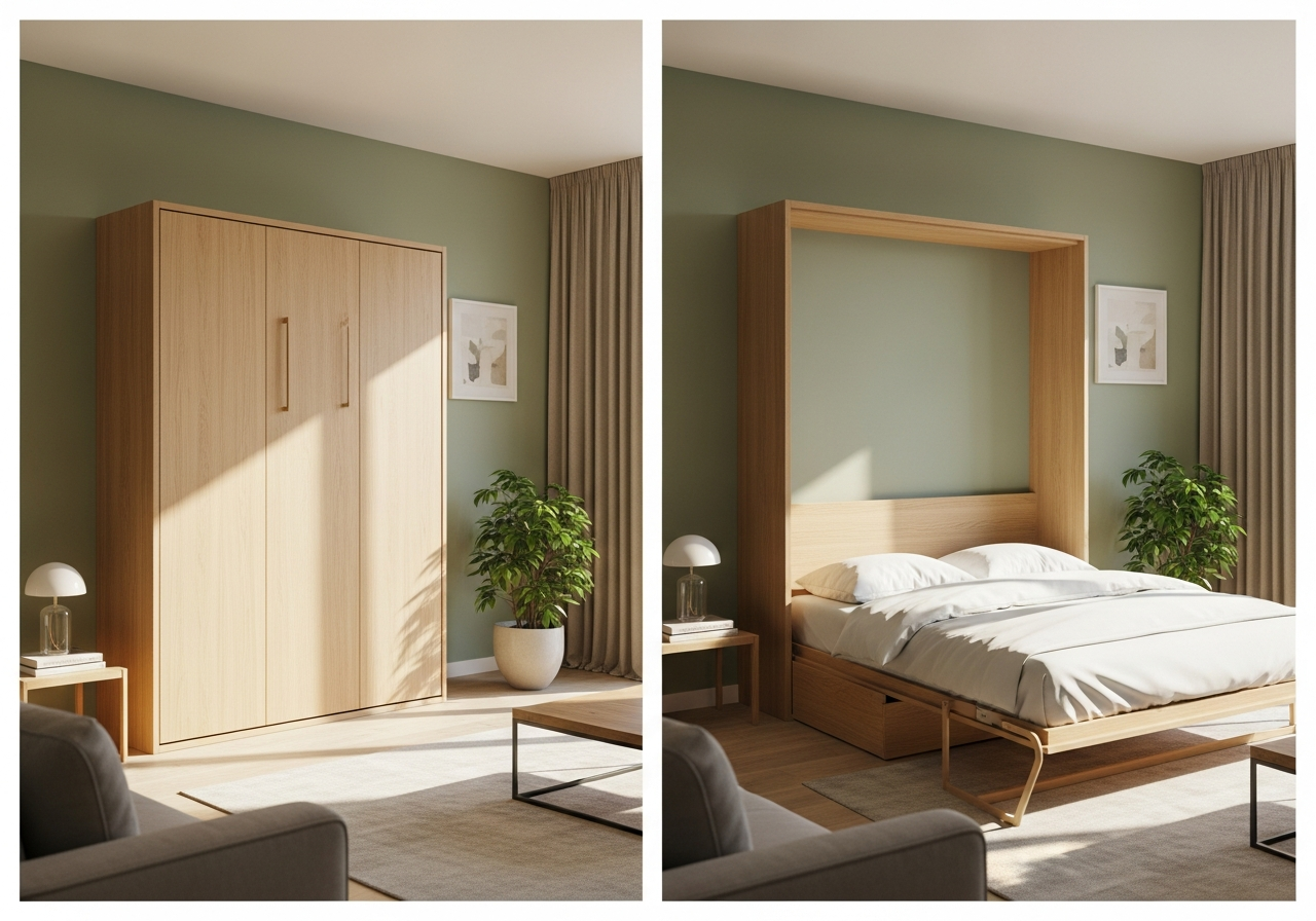 Twin Size vs King Size Horizontal Murphy Beds: Sizing Guide for Couples