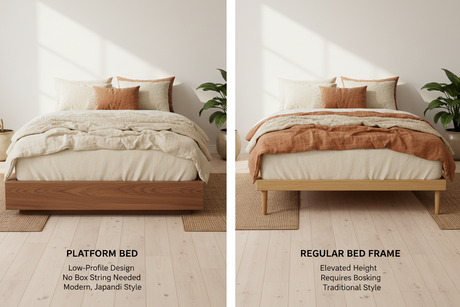 Platform Bed vs Regular Bed Frame: Height, Support, Cost | Yechen