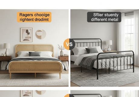 Rattan Bed Frame vs Metal Bed Frame: Style, Comfort, and Longevity Compared