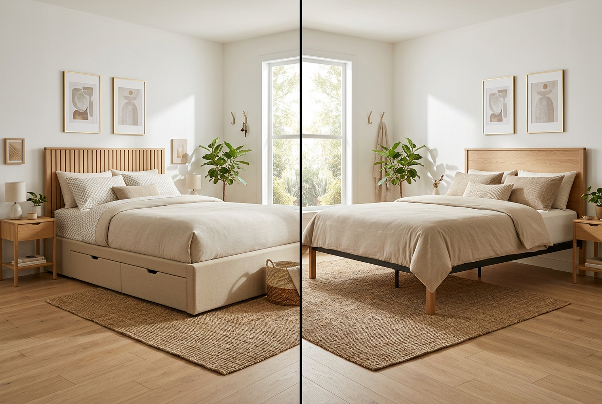 Storage Platform Bed vs. Open Frame: Which Makes Better Use of Your Space?