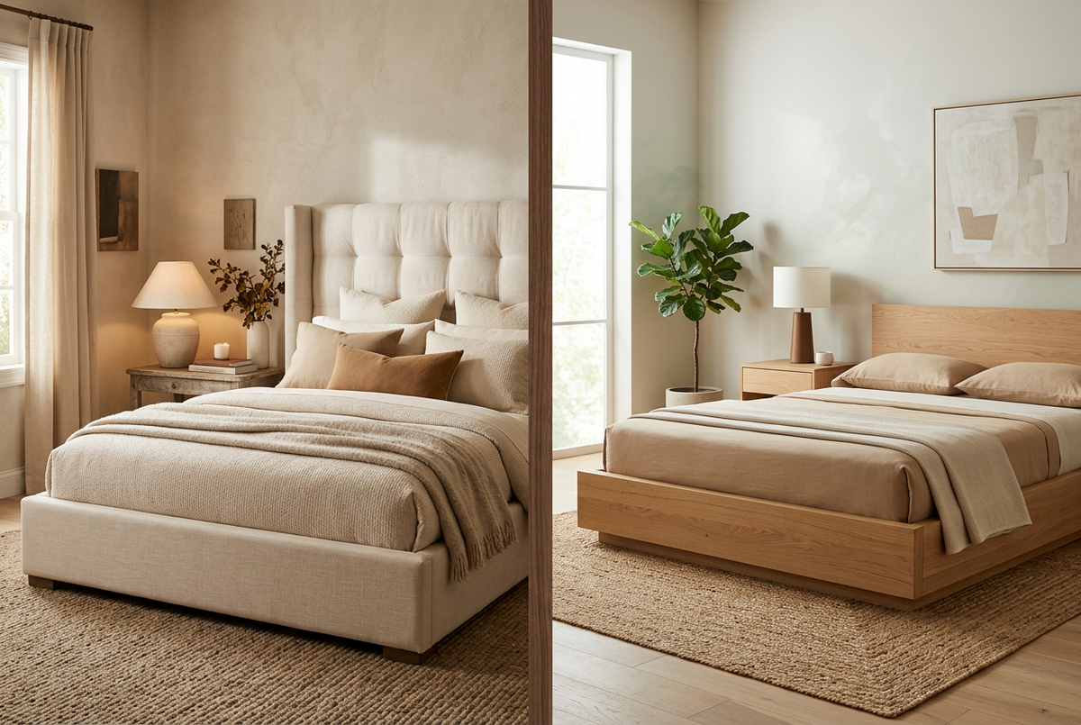 Upholstered vs. Wood Platform Bed Frames: Compare Comfort, Support, and Space
