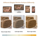 Oversized Modular Tufted Velvet Deep Seat Sofa with Ottomans - 32D Foam, No Assembly Required