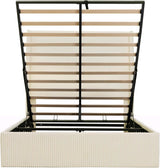 Yechen Hydraulic Lift Storage Bed 51.2" Tall Upholstered Headboard