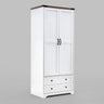 YECHEN 71" Modern Armoire Wardrobe: All-in-One Storage with 2 Drawers & Adjustable Shelves