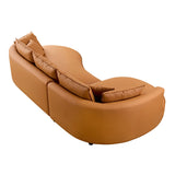 Mareno Leather Sectional Sofa