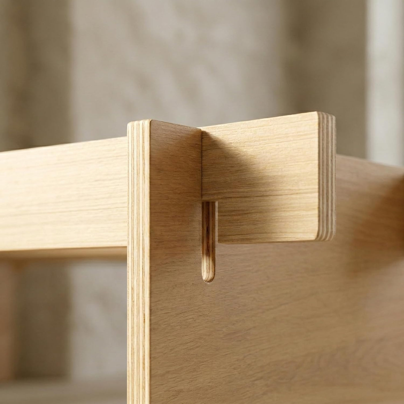 Yechen Natural Oak Platform Bed Frame | Dovetail Joinery, Wooden Slats, No Box Spring Needed