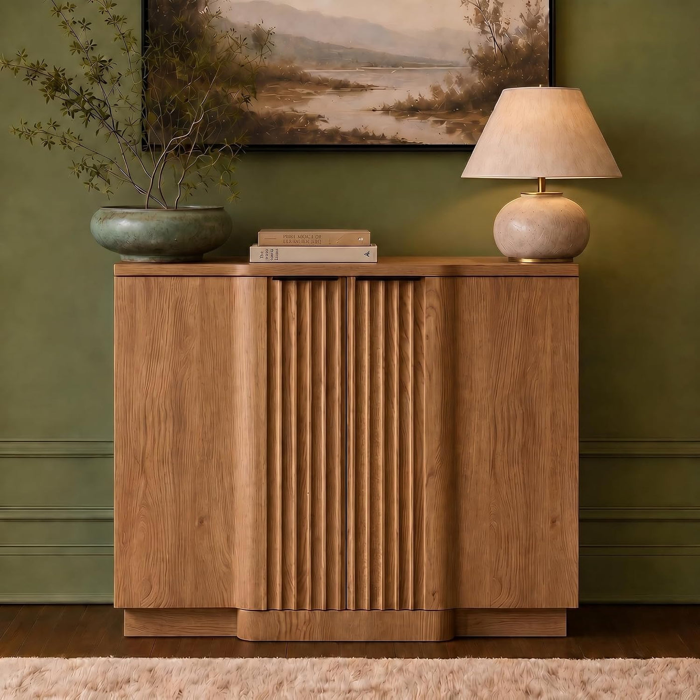 31.5" Modern Buffet Cabinet  With Storage
