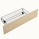 Boho Rattan Queen Bed Frame with Charging Station & 10 Storage Drawers