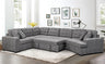 149'' Oversized Large Sectional Sleeper Sofa with Pull Out Bed & Cuddler | 7-Seater L-Shaped Sectional Couch with Chaise Lounge