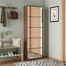 Mirror Shoe Cabinet with 5 Flip Drawers