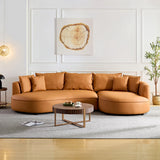 Mareno Leather Sectional Sofa