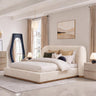 Yechen Bouclé Cloud Bed Frame, Queen & King, Standard or Lift-Up Storage
